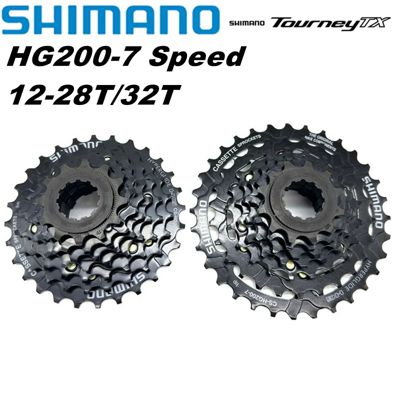 Shimano Tourney Tx Hg200 Cs 7 Velocità Cassetta Pignone Cs-Hg200 7S 7V 12-28T 12-32T Mountain Bike Mtb Catene 32T 28T