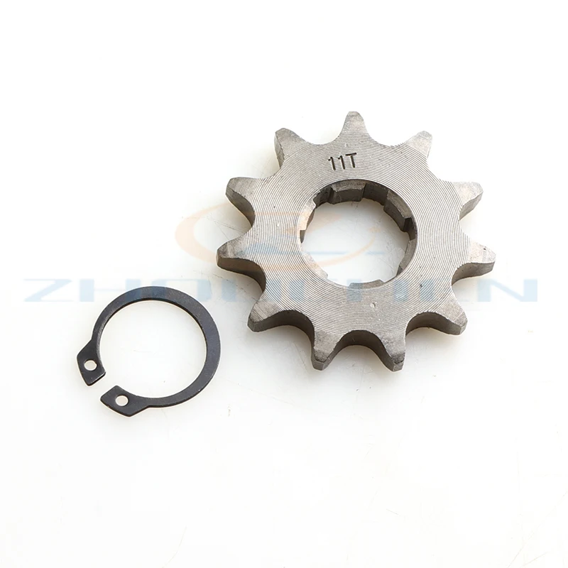 Front Engine 428# 11T  Teeth 17Mm 20Mm Chain Sprocket With Retainer Plate Locker