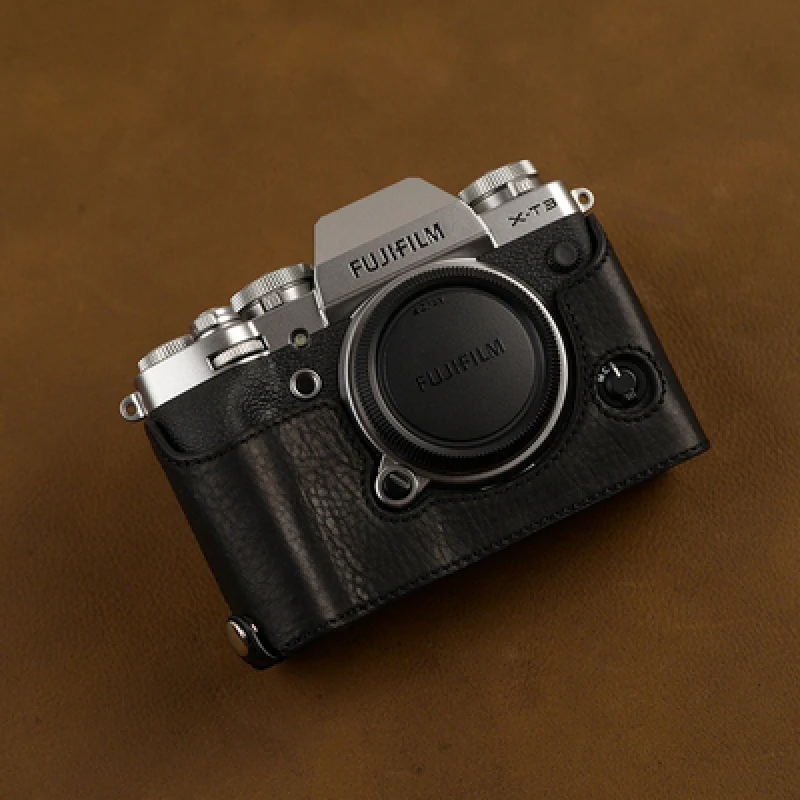 Per Sony Xt3 X-T3 Batteria Aperta Design Custodia Protettiva Custodia In Vera Pelle Per Fotocamera Custodia A Mano Per Metà Corpo