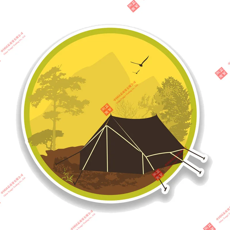 Decalcomanie Personalizzate Wilderness Outdoor Camping Car Stickers Car Moto Racing Helmet Laptop Mobile Trolley Case Decalcomanie In Vinile