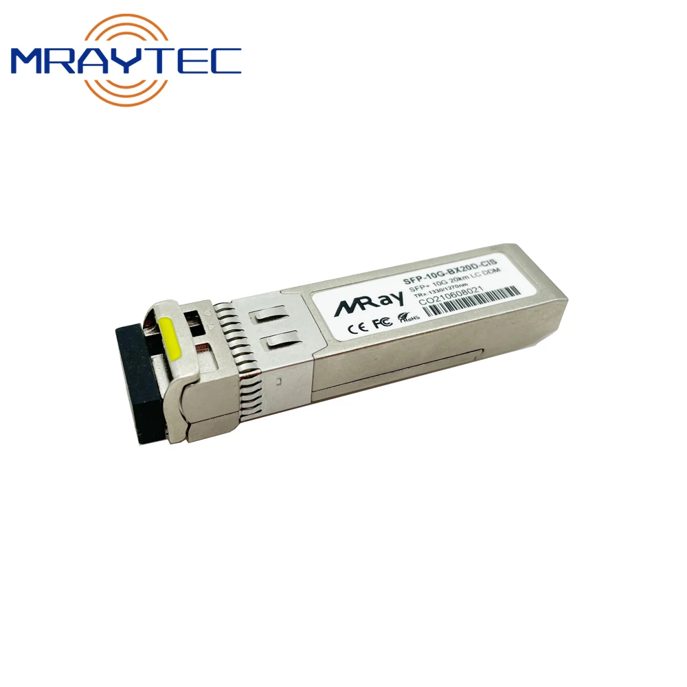 Modulo Monomodale Lc Ricetrasmettitore 10G Sfp + Bidi Per Cisco Sfp-10G-Bxd E Sfp-10G-Bxu 10Km Con Ddm