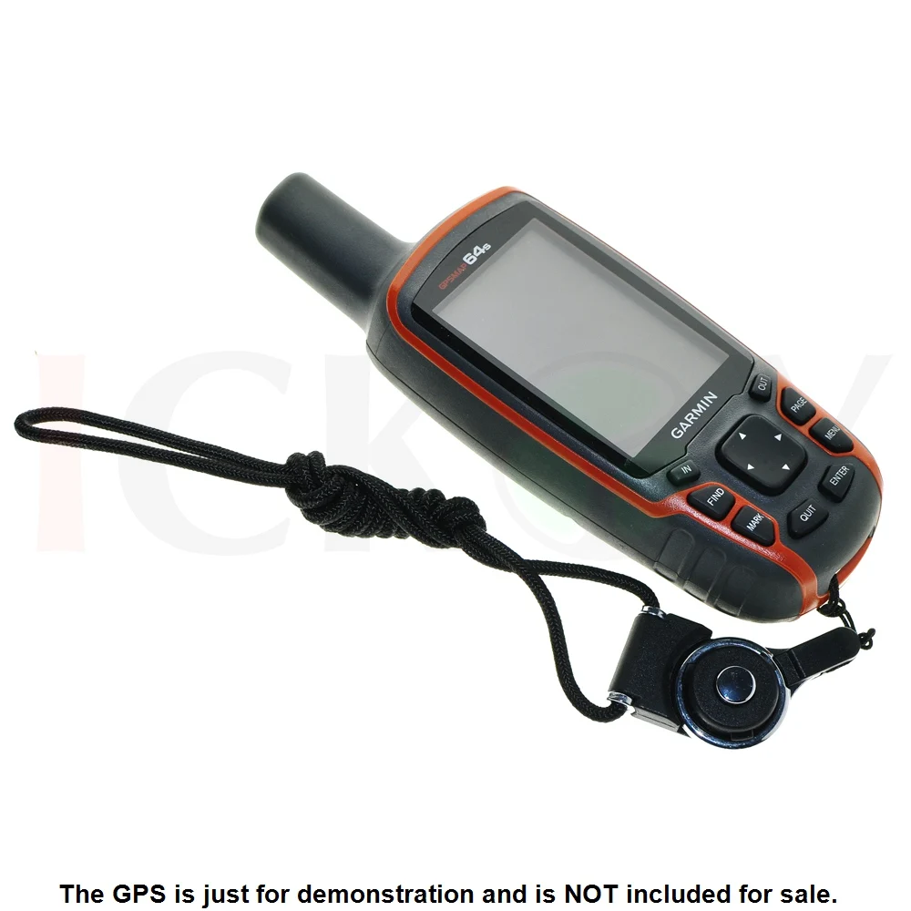 Cordino Con Tracolla Ad Anello Staccabile Nero Per Escursionismo Portatile Gps Garmin Gpsmap 62 64 62St 64St 65S Astro 320 220 Accessori
