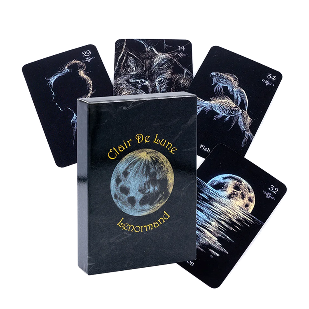 Augury Clair De Lune Lenormand Card Fate Gioco Da Tavolo Miraculous Deck Lenormand