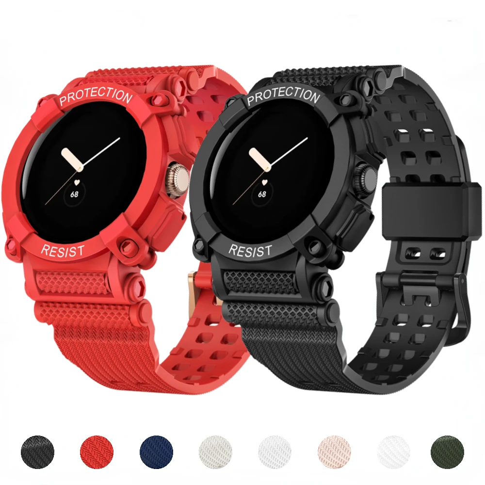 Cinturino Integrato Per Google Pixel Watch Smartwatch Braccialetto Di Ricambio Per Google Pixel Watch Guscio Protettivo Anti-Caduta
