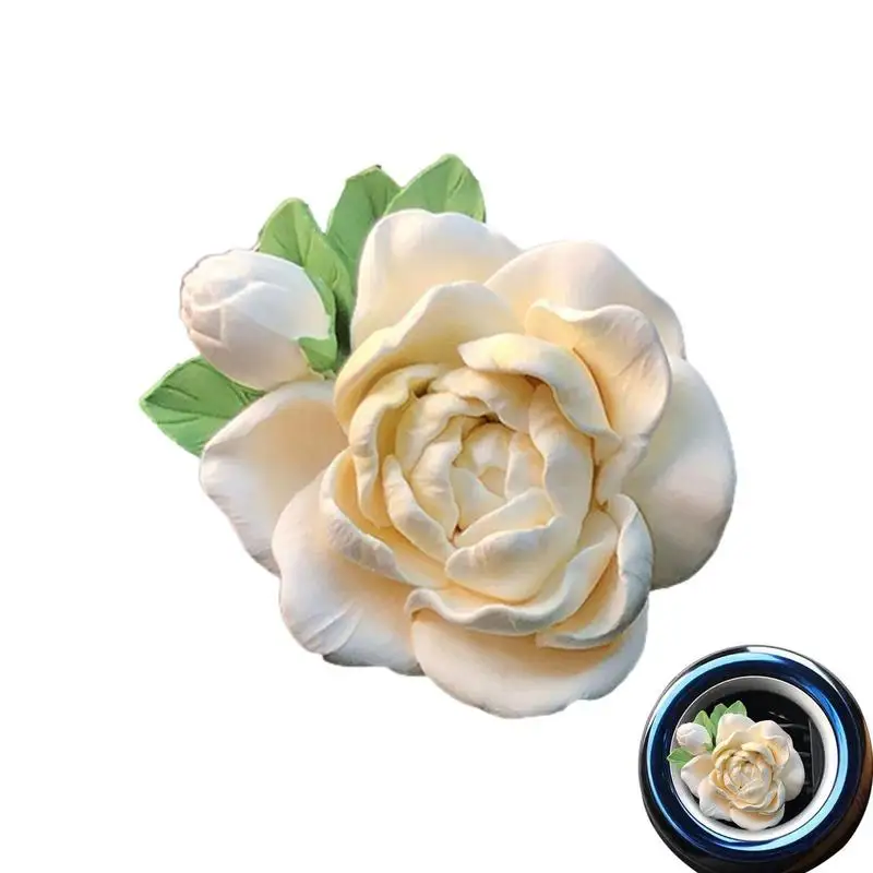 Deodoranti Per Auto Clip Di Sfiato Jasmine Flower Air Vent Decor Jasmine Flower Accessori Per Auto Deodoranti Per Ambienti Profumo Di Uscita Dell'Aria