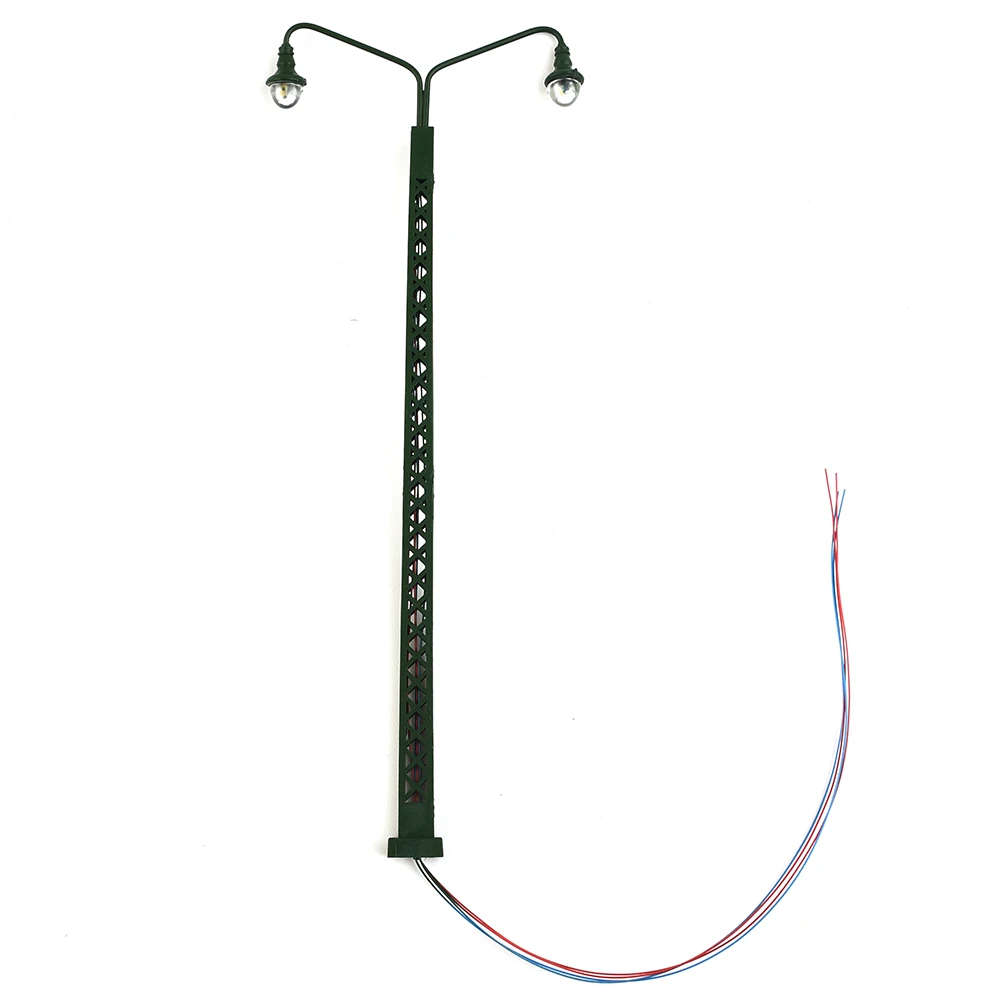 5Pcs Model Railway Lights Lattice Mast Light Gauge H0 1:87 Led Light Layout Building Train Accessori Paesaggistici Lampione Stradale