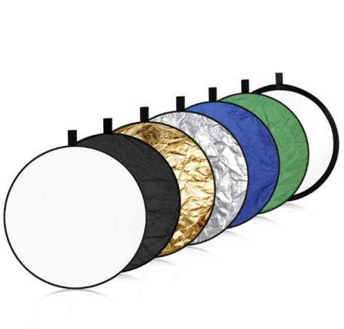 Nuovo 43 "/110 Centimetri 7 In 1 Colorful Portatile Photography Studio Riflettore Multi Photo Disc Chiaro Pieghevole Riflettore