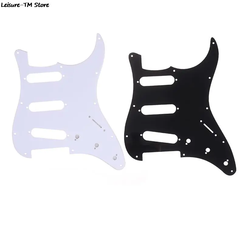 Chitarra Pickguard 3 Ply Chitarra Elettrica Pickguard Scratch Piastra Per Strat Stratocaster Nera Strumenti & Gear