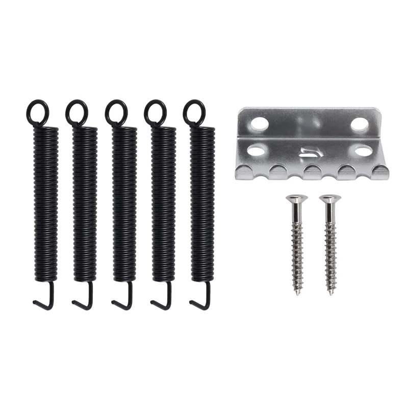 Chitarra Elettrica Tremolo Bridge Tremolo Bridge System Springs Nero Con Base Per Chitarra Stile St/ Stratocaster
