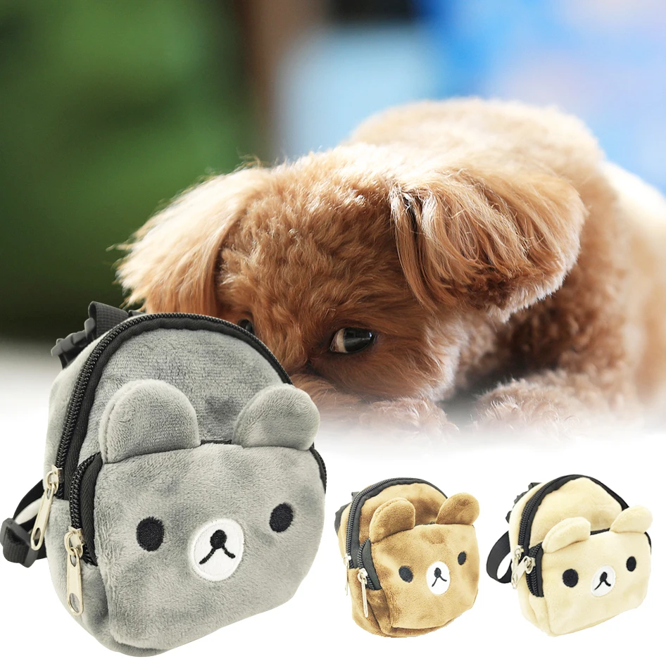 Durevole Pet Self Carry Backpack Guinzaglio Regolabile Puppy Self Backpack Cartoon Imbracatura Portatile Teddy Dog Borsa Per Snack All'Aperto