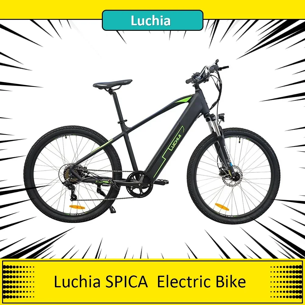 Luchia Spica Mountain Bike Elettrica 250W Motore 36V 10Ah Batteria 27 "Mtc Bike 25 Km/H Velocità 55-65Km Gamma Freno A Disco Meccanico