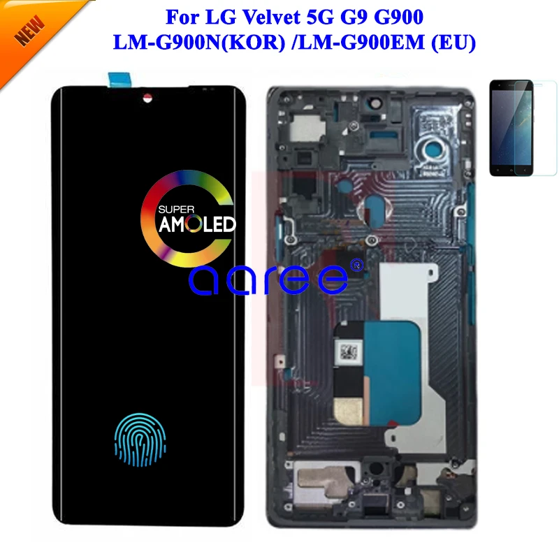 Display Lcd Amoled Originale Per Display Lcd Lg G9 Per Lg Velvet 5G G900 Display Lcd Touch Digitizer Assembly
