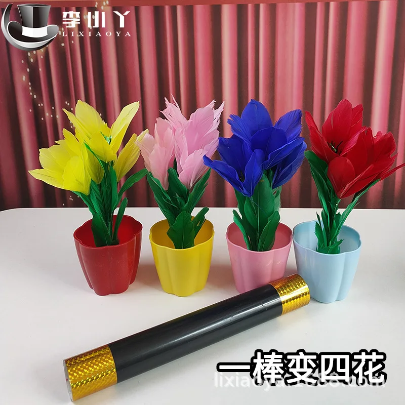 Bacchetta Magica Si Trasforma In Quattro Fiori Di Canna A Fiori Trucchi Magici Bacchetta Da Palcoscenico Magia Mentalismo Illusion Gimmick Puntelli Ma