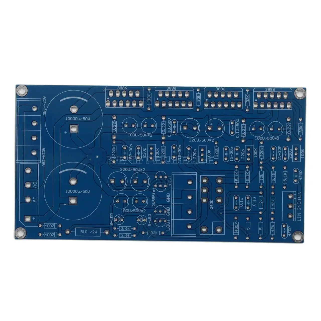 Lm3886 * 4 Paralleli Hifi Scheda Amplificatore Di Potenza Pcb Di Riferimento Jeff Rowland Circuito 125W + 125W Mono 250W