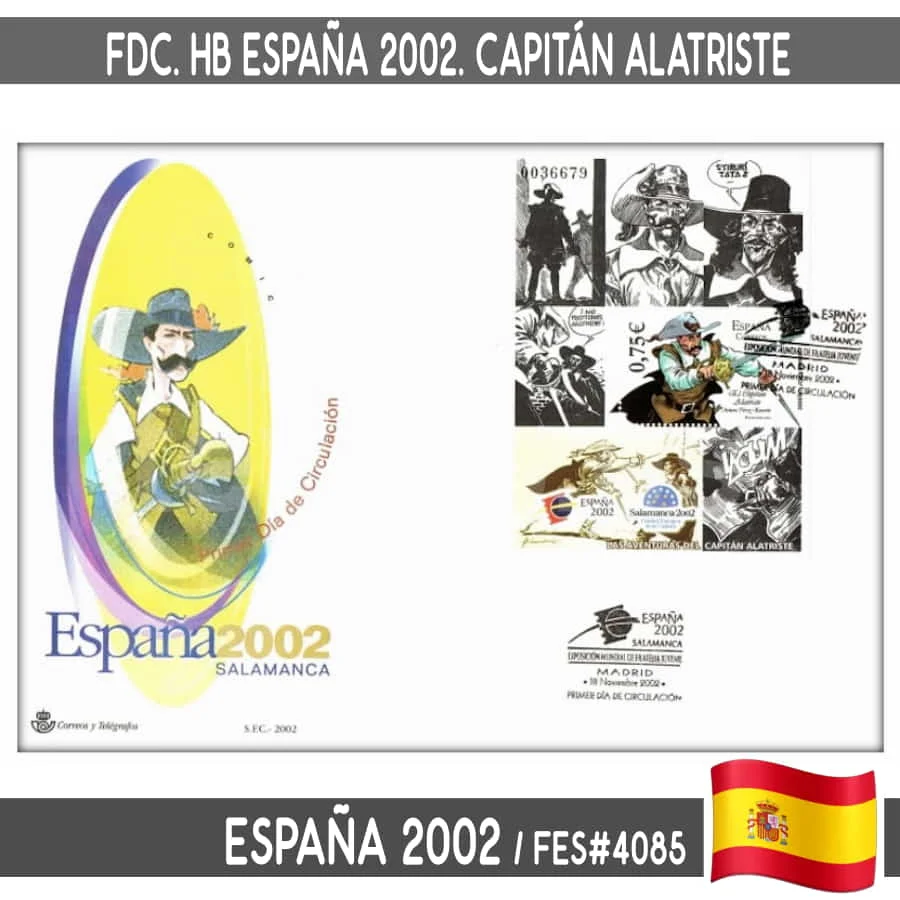 D0026 # Spagna 2002. Fdc Hb Vigo 2002 (N) Fes #4085