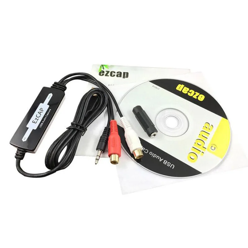 Ezcap 216 Usb Audio Capture Grabber Card Cassette A Cd/Mp3 Converter Wma Wave Recorder Modifica Audio A Digital 3.5Mm Audio Rca Rl