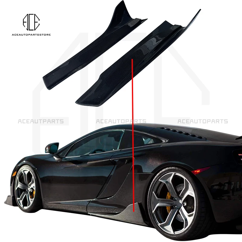 Per Mclaren Mp4 12C D Style Dry Carbon Fiber Resin Fiber Side Panels Minigonne Laterali Body Kit Per Mclaren 12C 625C 650S Minigonne Laterali