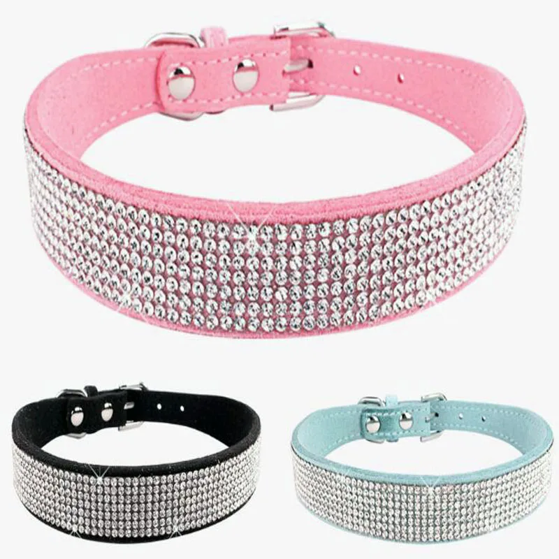 Pet Cani Harness Collare Del Rhinestone Di Bling Xxs Xs S M L Xl Xxl Del Diamante Di Cristallo Del Collare Del Cucciolo Collari Per Cani Yorkshire Ter