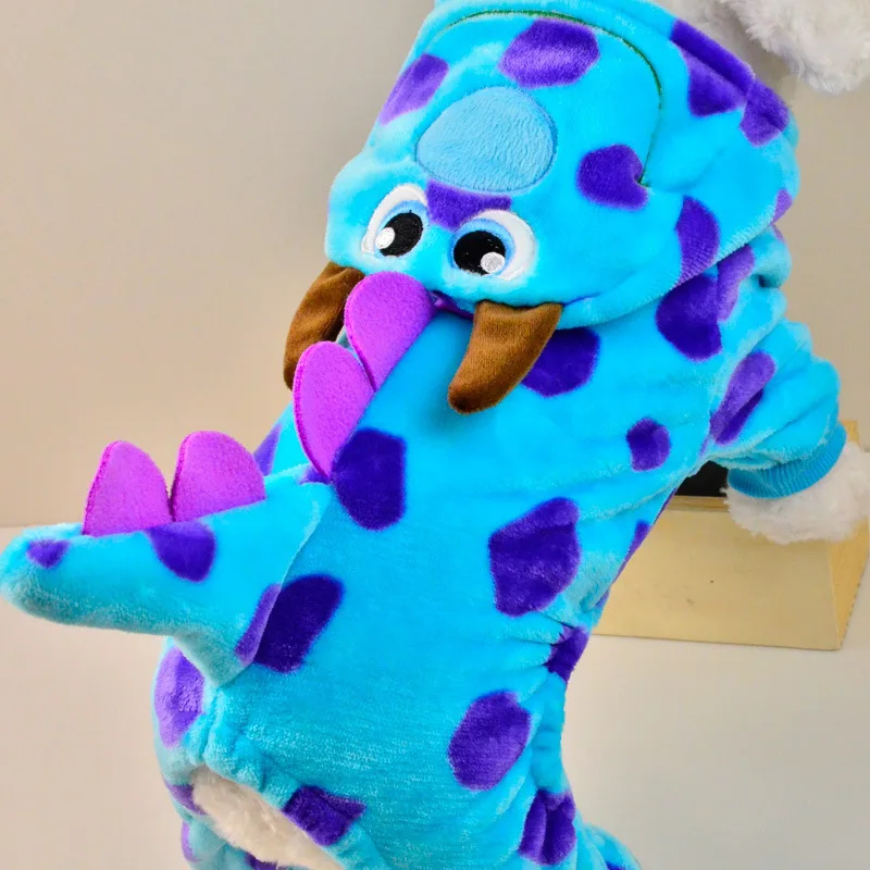 Bubble Dinosaur Cartoon Dog Clothes For Small Dogs Winter French Bulldog Jacket Dog Costume Di Halloween Chihuahua Coat Pet Clothes