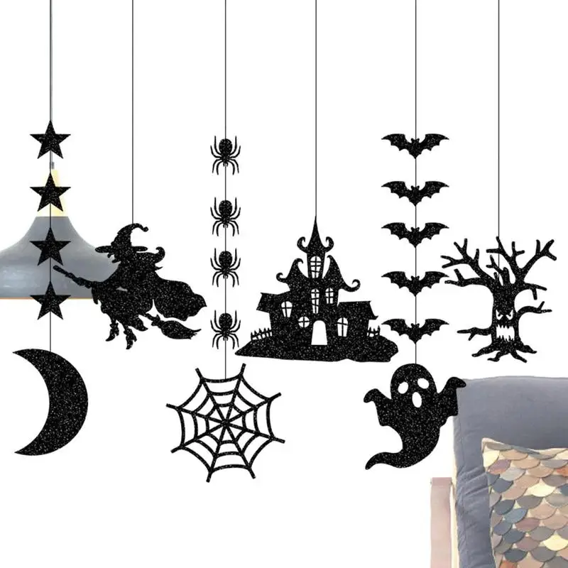Ornamenti Di Carta Di Halloween Appendiabiti Per Decorazioni Di Halloween Per Porte Riutilizzabili Decorazioni Per Appendere A Parete Di Halloween Per