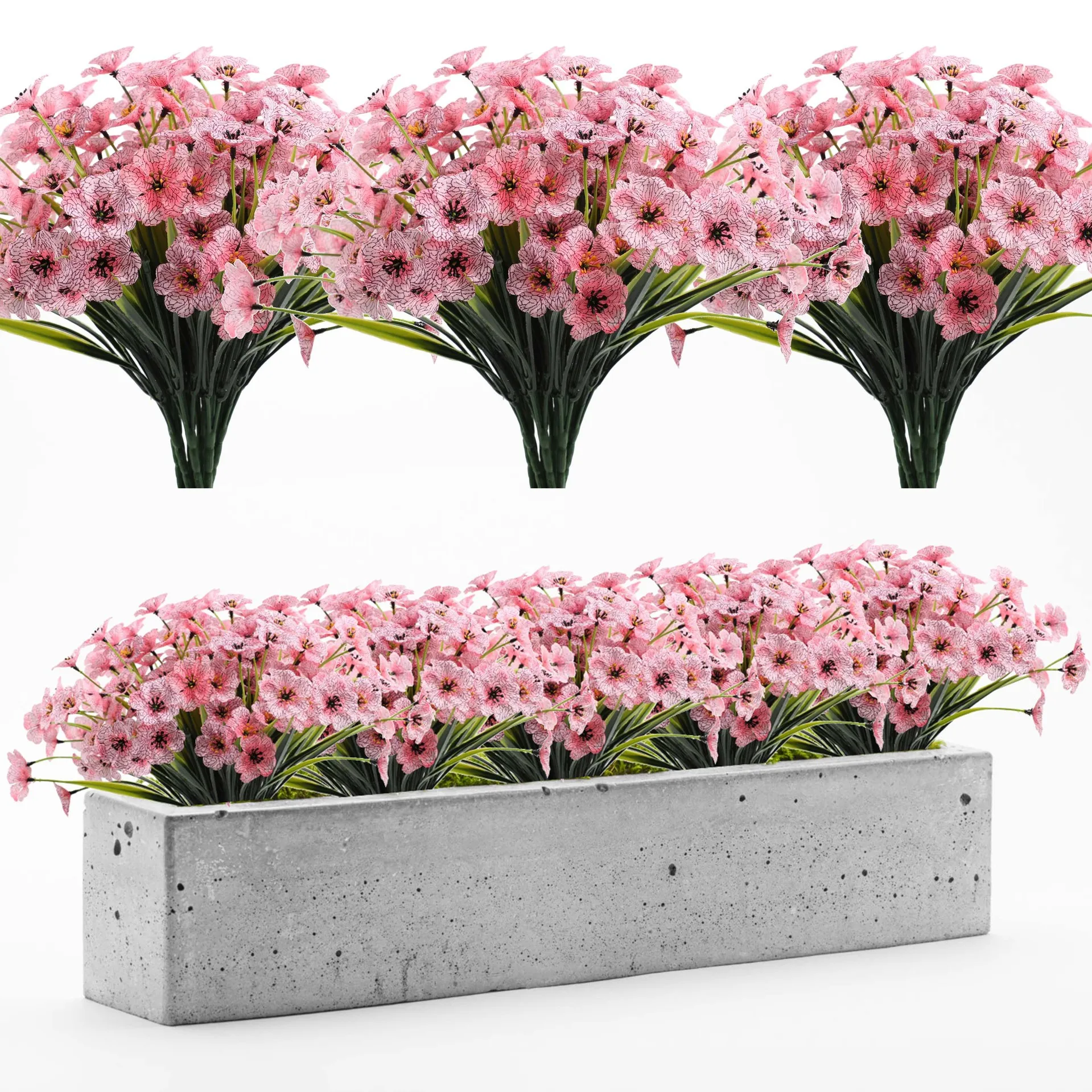 Artificial Flower Violet Home Decor Mall Park Balcony Project Flower Plastic Fake Plant Party Supplies Plant Wall Accessories
