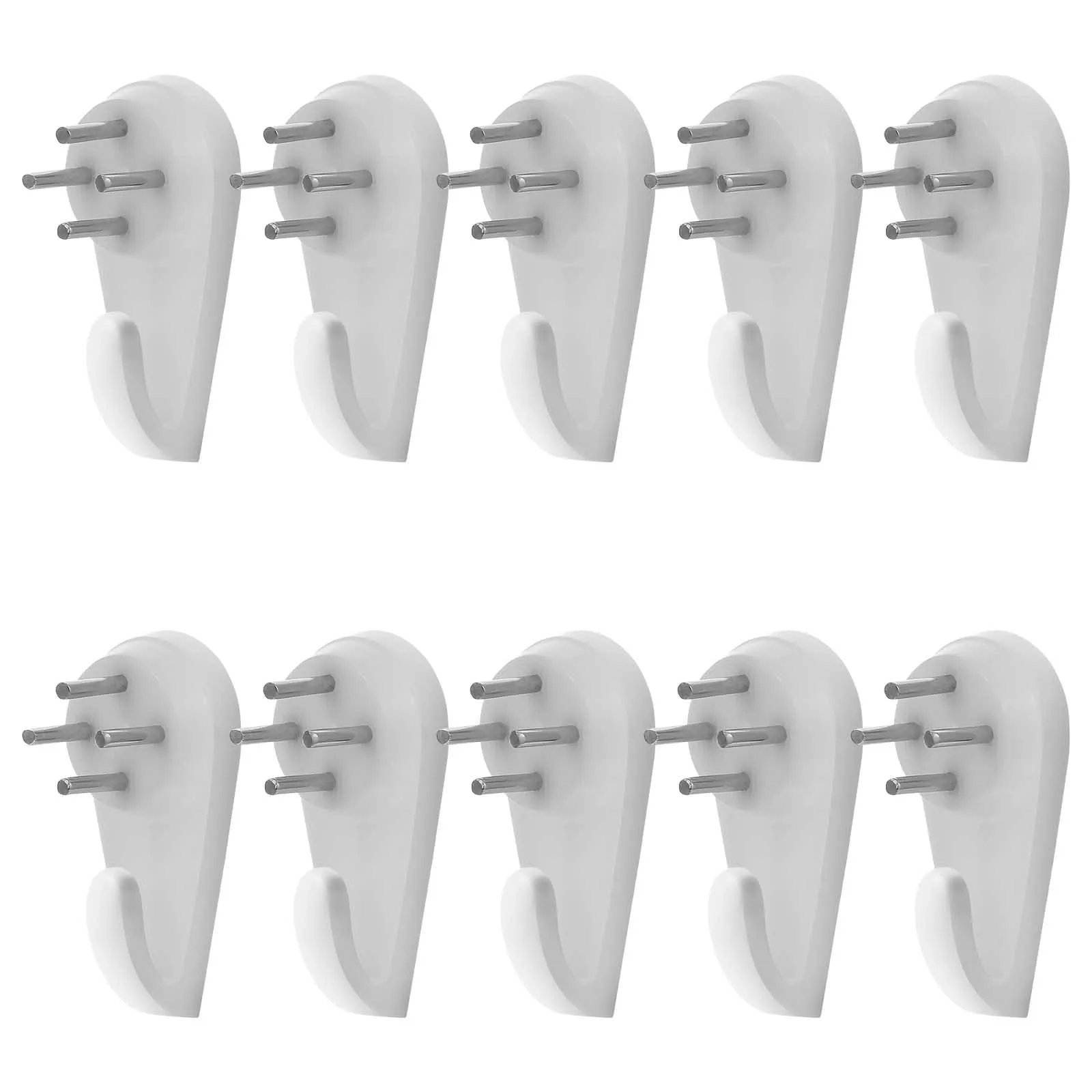 10Pcs Photo Frame Hanging Hook Canvas Cavalletto Stand Painting No Trace Photo Frame Nails Wall Concrete Invisibile Picture Hangers