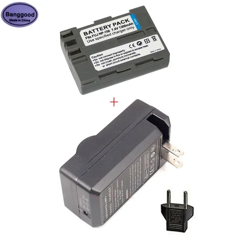 7.4V 1300Mah Fnp-150 Fnp150 Np150 Np-150 Batteria Per Fotocamera Digitale + Caricabatterie Ca Per Fujifilm Fuji Finepix S5 Pro Is Pro Slr