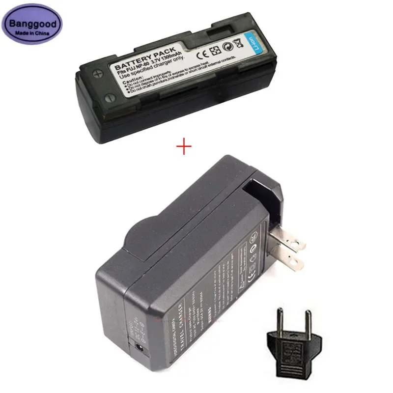 3.7V 1300Mah Fnp-80 Fnp80 Db-20 Batteria Per Fotocamera Db20 + Caricabatterie Ca Per Fujifilm Fuji Finepix Mx-1700 2700 2900 4800 6800