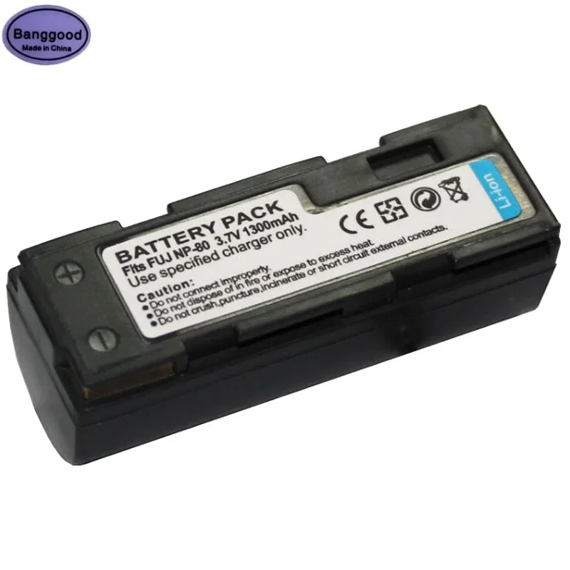 3.7V 1300Mah Np-80 Np80 Fnp80 Batteria Per Fotocamera Digitale Per Fujifilm Fuji Finepix 4900 4800 Zoom Mx-1700 Mx-2700 Mx-2900 Mx-6800