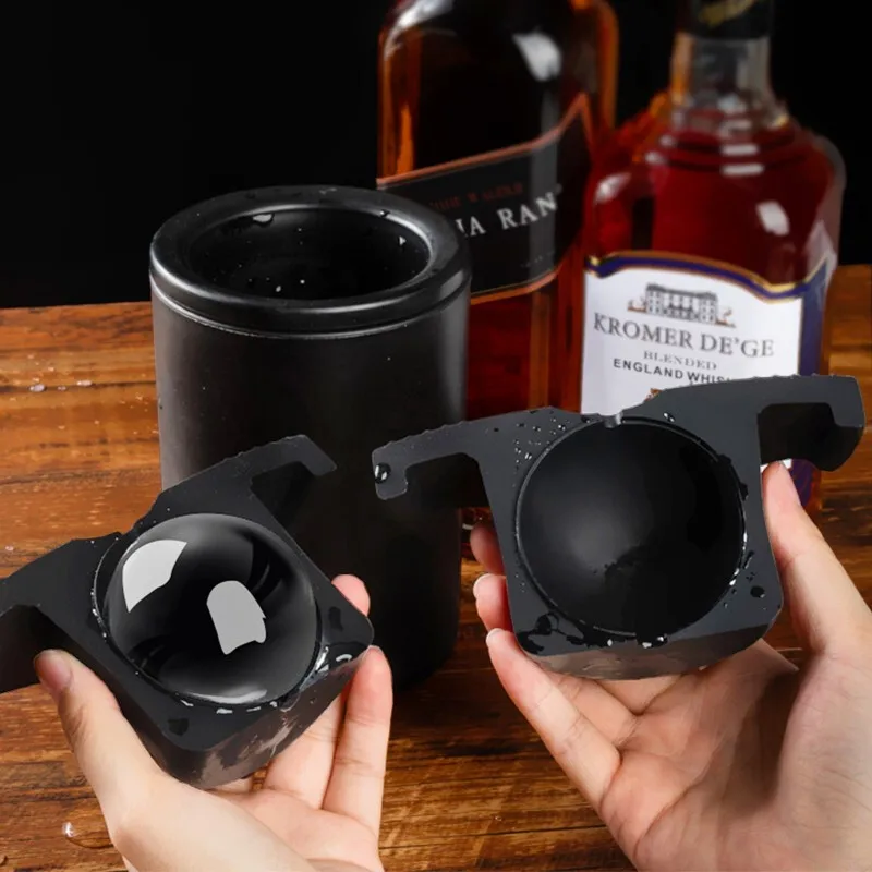 Crystal Clear Ice Ball Maker Ice Ball Press Stampo Per Vassoio Di Whisky Sferico Creatore Di Cubetti Di Ghiaccio Senza Bolle Stampo Per Scatola Di Ghi