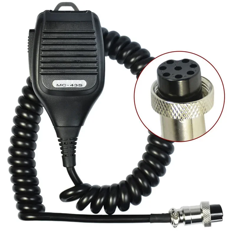 Palmare Spalla Rotonda 8 Pin Mc43S Altoparlante Ptt Mic Per Kenwood Per Ts-480Hx Tm-231 Ts-990S Ts-2000X Mc-43S Radio Walkie Talkie