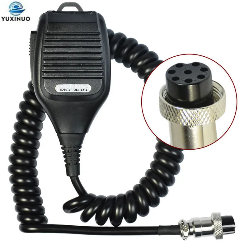 Mc-43S Altoparlante Manuale A 8 Pin Ptt Mic Mc43S Microfono Per Kenwood Ts-480Hx Tm-231 Ts-590S Ts-990S Ts-2000X Ts-480Sat Radio Bidirezionale