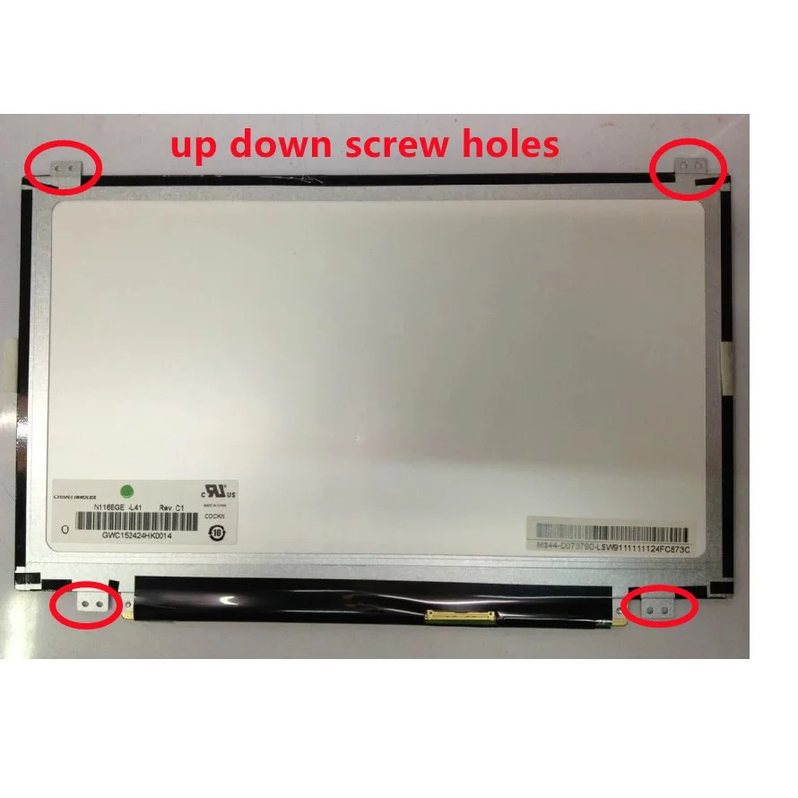 Schermo A Matrice Lcd A 40Pin Da 11.6 Pollici B116Xw03 V.2 N116Bge-L41 N116Bge-L42 Per Acer Aspire One 722-0473 Ao722 756 V5-171 V5-131