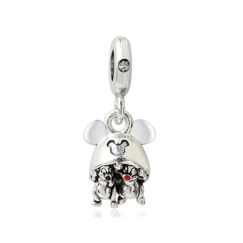 Fit Pandora Cute Squirrel In Mickey Mouse Hat Charms Disney Chip An' Dale Ciondolo Per Gioielli Che Fanno Accessori Per Bracciali Da Donna