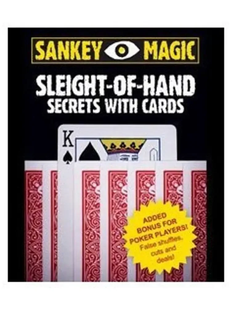 2014 Jay Sankey-Sleight Of Secrets Mano Con Carte-Magic Tricks Consegna Veloce