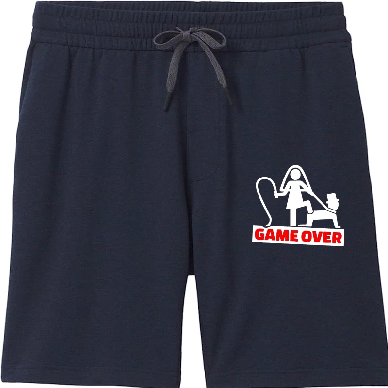 Pantaloncini Uomo Game Over Addio Al Celibato Devitente Sposo Amici Festa Nera