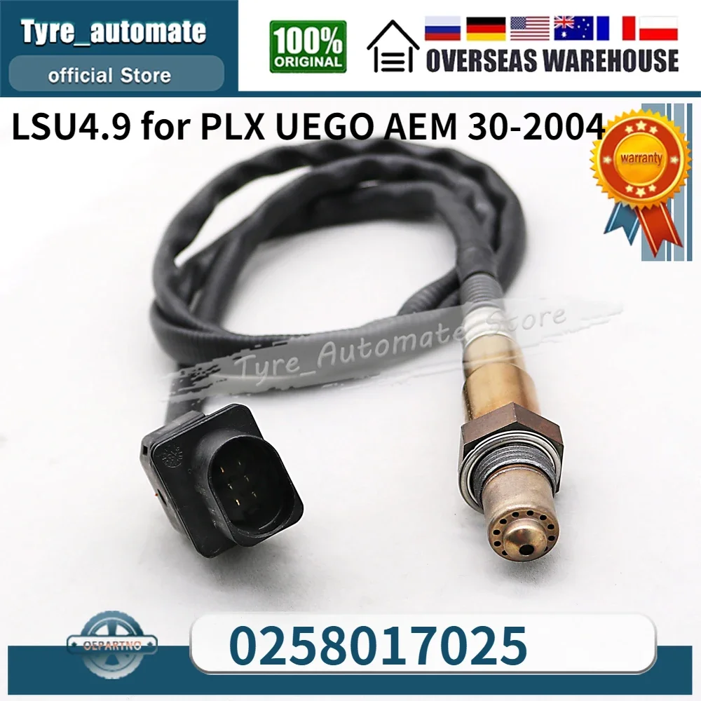 0258017025 Sensore Lambda Di Ossigeno A Banda Larga Lsu4.9 Per Plx Uego Aem 30-2004