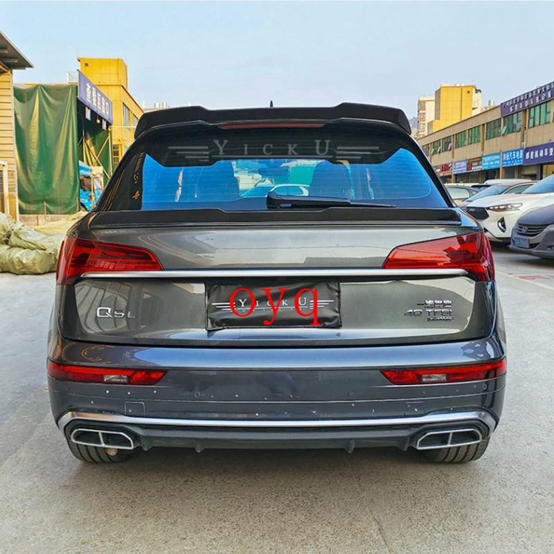 Per Audi Q5 2019-2022 Di Alta Qualità In Fibra Di Carbonio Posteriore Boot Wing Spoiler Tetto Posteriore Spoiler Ala Tronco Lip Boot Cover