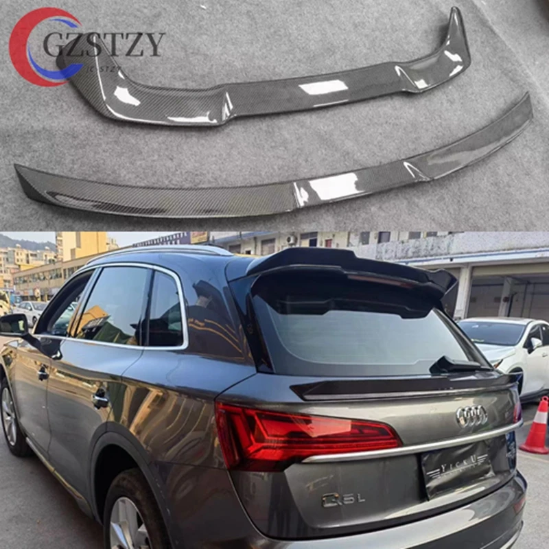 Per Audi Q5 2019-2022 Di Alta Qualità In Fibra Di Carbonio Posteriore Boot Wing Spoiler Tetto Posteriore Spoiler Ala Tronco Lip Boot Cover