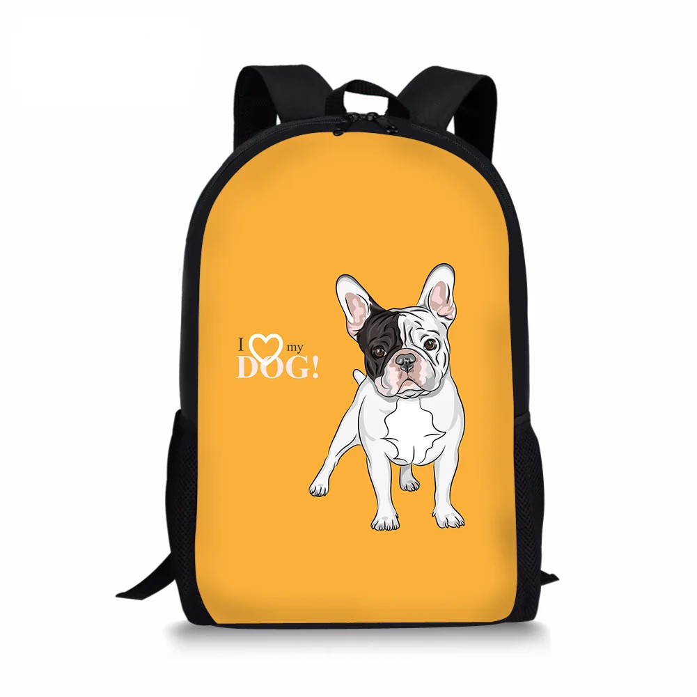 I Love My Dog Custom Bag School Bags For Boys Girls Cute Boxer Dog Student Bambini School Backpack Satchel Kids Book Bag