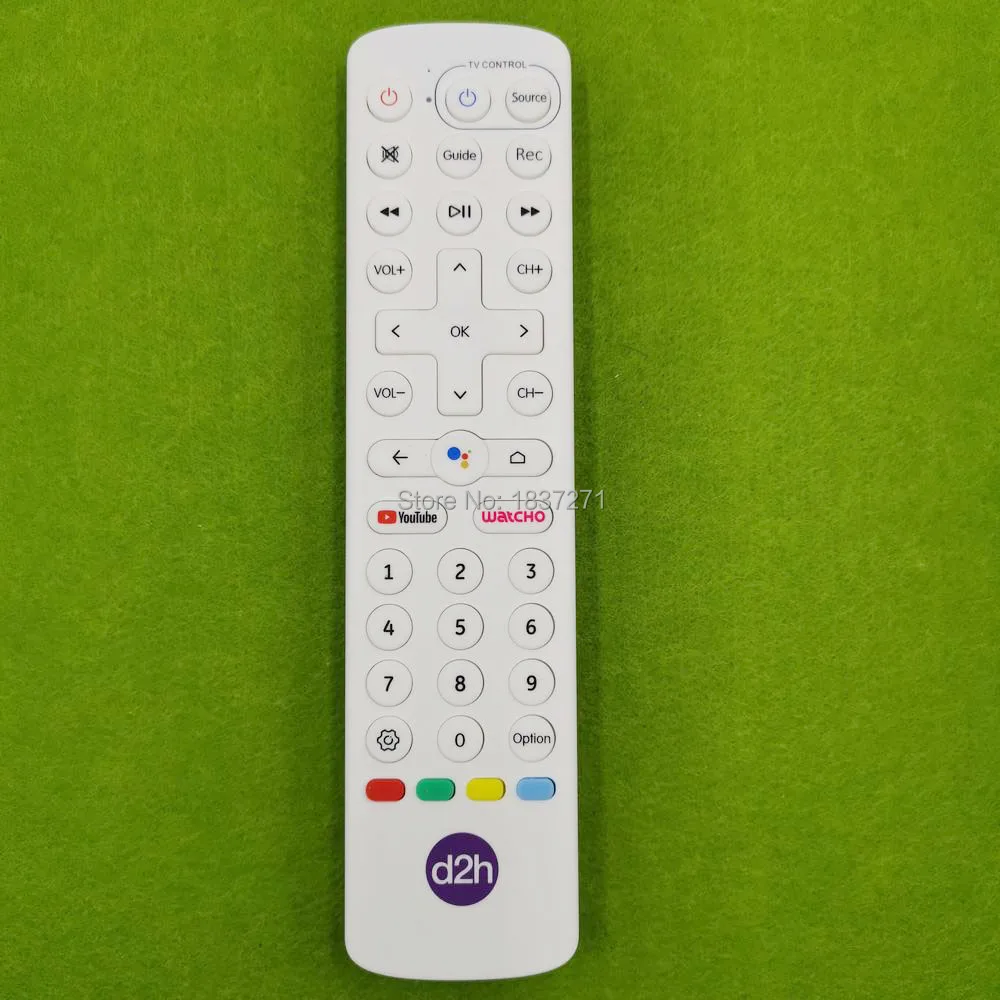 Telecomando Originale Wh191019B Per Set-Top Box Tv Lcd D2H Con Google Assistant Youtube