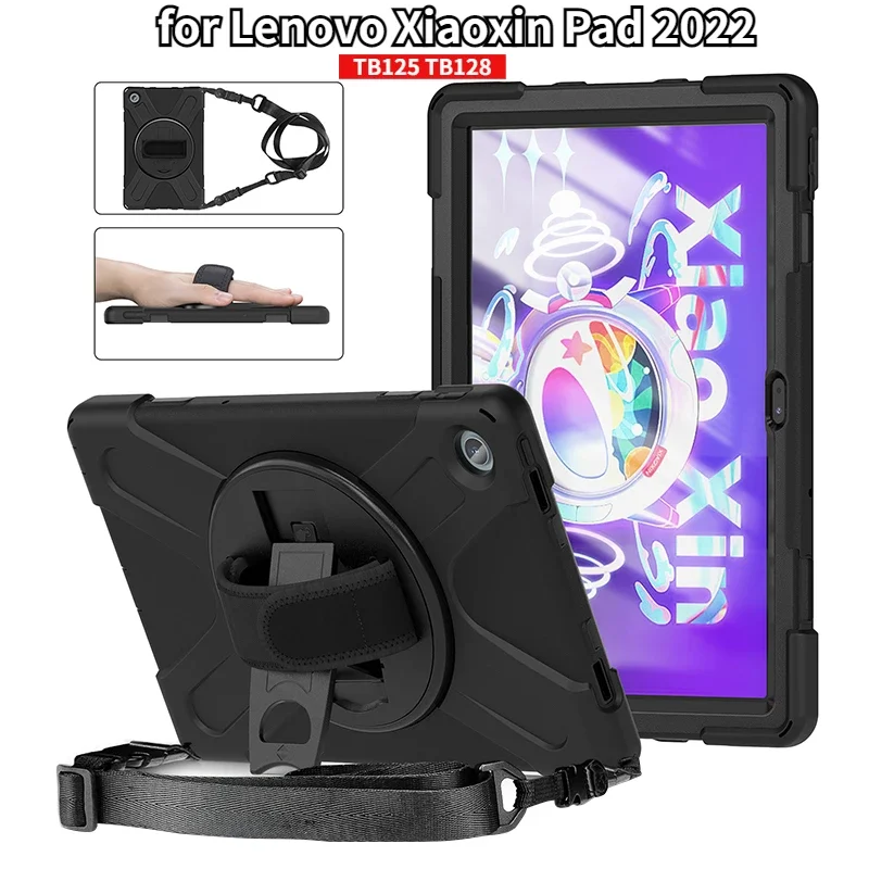 Custodia Per Tablet Antiurto Per Lenovo Xiaoxin Pad 2022 Lenovo Tab P11 2022 10.6 Pollici Tb125 Tb128 Con Cinghie Cover Posteriore