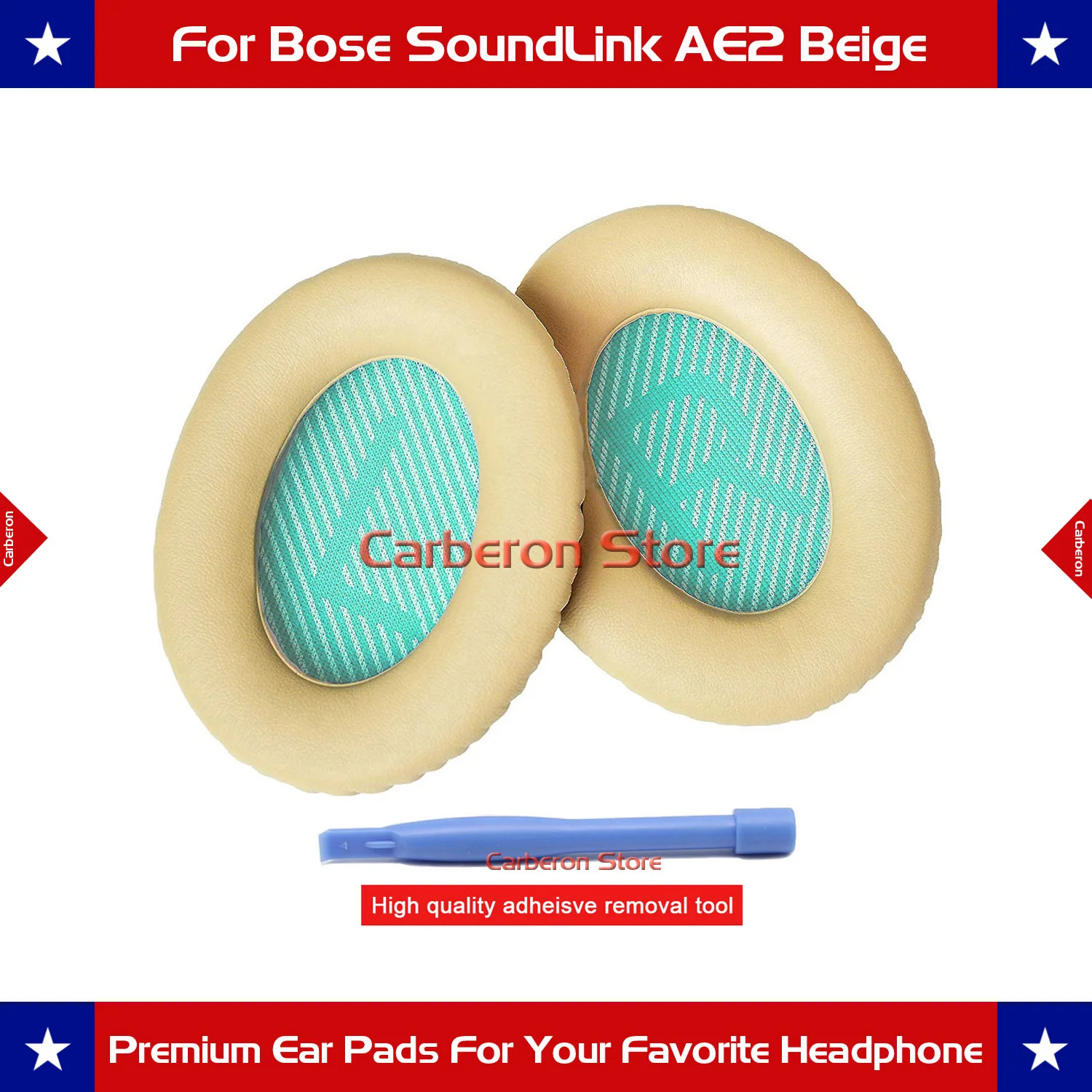 Auricolari Di Ricambio Pad Cuscino Orecchio Per Bose Soundlink Intorno-Ear 2 (Soundlink Ae2) Cuffia (Beige)