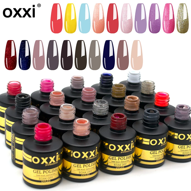 Oxxi 60 Colori Vernice Uv Semipermanente 8Ml Soak Off Gel Smalto Tutto Per Manicure Vendita Calda Vernici Gel Per Unghie Nuova Vernice