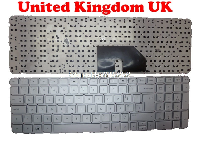 Tastiera Per Laptop Per Hp Dv6-6000 Argento Us/Uk 644356-001 644363-001 666423-001 644356-031 644363-031 666423-031 Senza Cornice