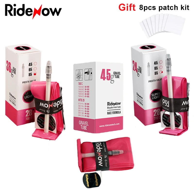 Redenow Tpu Camera D'Aria Per Bicicletta Da Strada 700 Cx18C 23C 25C 28C 32C 35C 37C 40C 47C Mtb Bike 29 Ghiaia 700C Camera D'Aria Valvola Francese