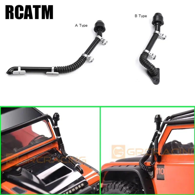 Simulazione Plastica Defender Classic Wading Tubo Di Aspirazione Tubo Wading Tubo Per 1/10 Rc Crawler Car Traxxas Trx4 Rc4Wd D90 D110