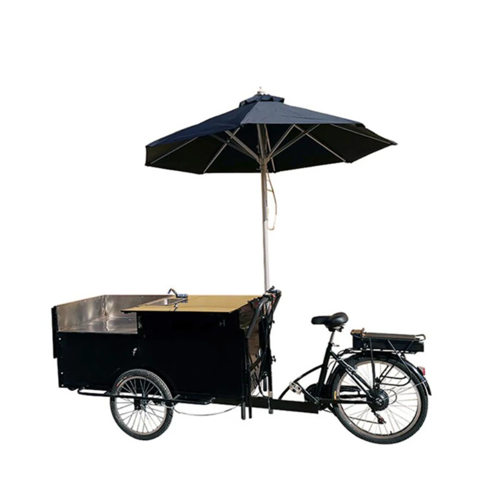 Commercial Fruit Vending Cargo Trike Mobile Mini Street Food Triciclo Bbq Snack Cart Coffee Bike