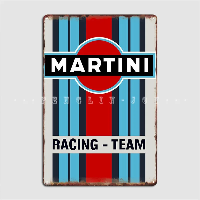 Martini Racing Poster Metal Sign Cinema Garage Divertente Garage Decorazione Garage Club Tin Sign Poster
