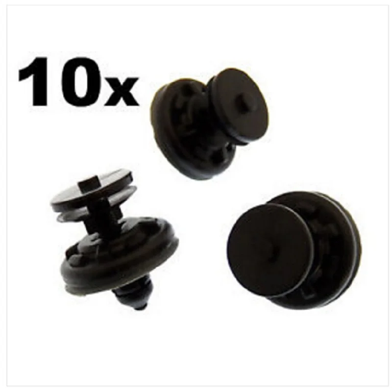 10X Per Volkswagen Plastic Trim Clip Per Pannelli Porta Cards & Interior Trim & Cover
